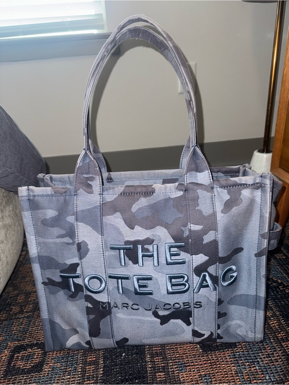 Marc Jacobs Gray Camo Tote Bag